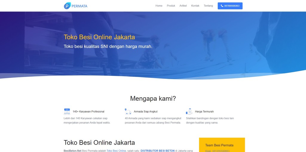 Toko Besi Permata | Besi Beton