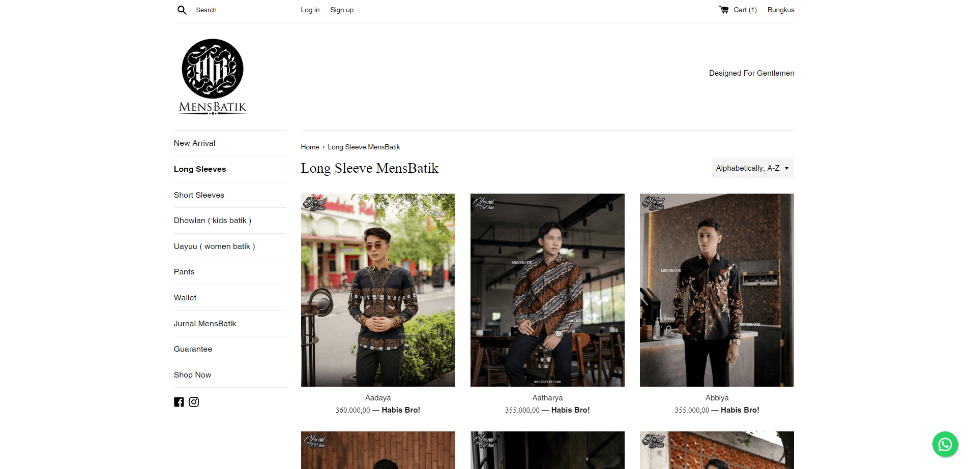 Mens Batik Slimfit Website