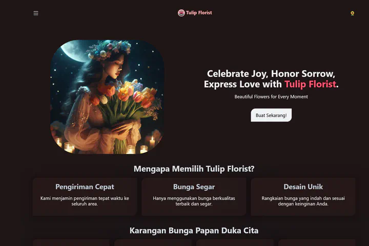Tulip Florist: Membuat Website Bisnis