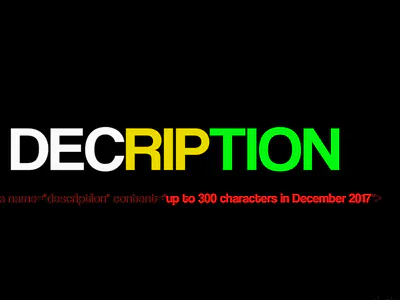New Meta Description 2017 (DECription)