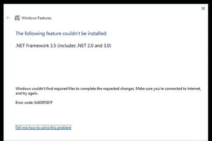 Cara Install .Net Framework 3.5 Offline