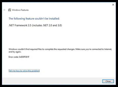 Cara Install .Net Framework 3.5 Offline