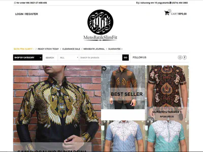 Men's Batik Slim Fit Indonesia